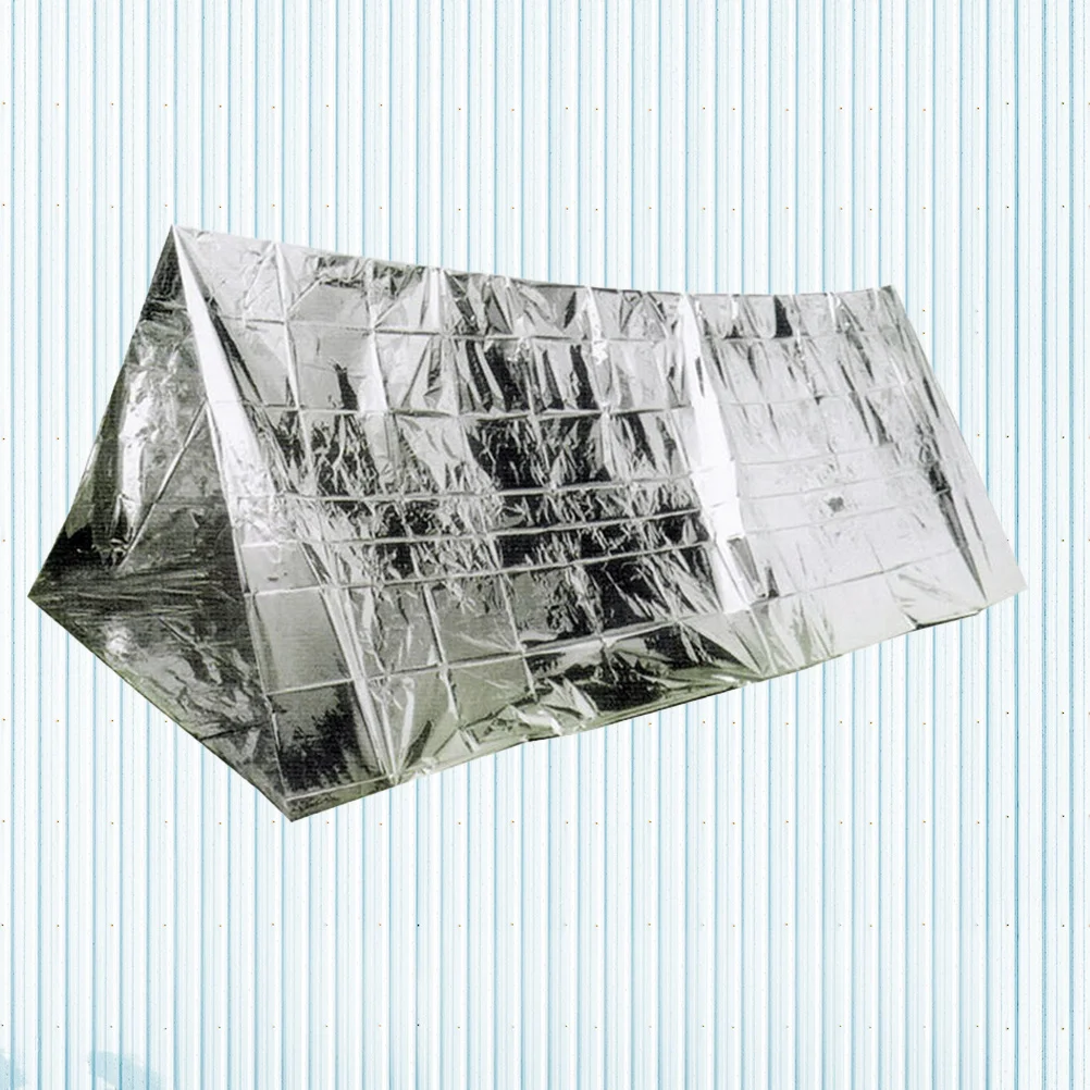 

Emergency Double Person Folding Survival Tent Thermal Insulation Aluminum Foil Camping Hiking Sleeping Bag