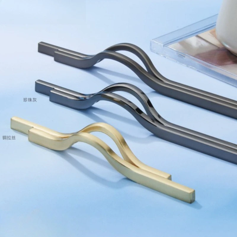 

Wardrobe long handle, cabinet door handle, drawer, shoe cabinet door, arched hardware handle, simple and modern handle
