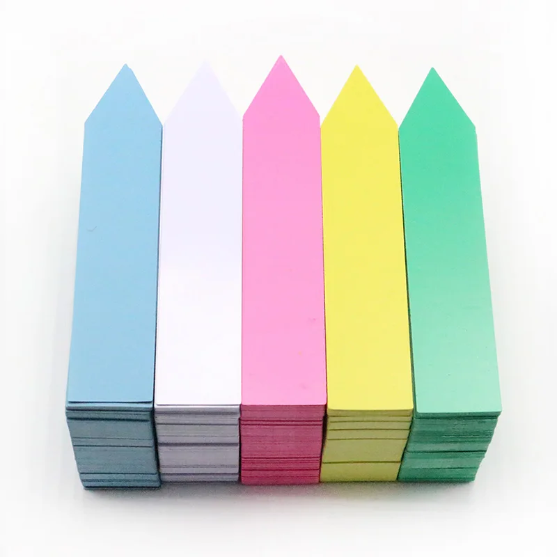 100PCS New Long Plastic Plant Seed Labels Pot Marker Nursery Garden Stake Tags PVC Waterproof Sticks Garden Tool 5X1 Cm