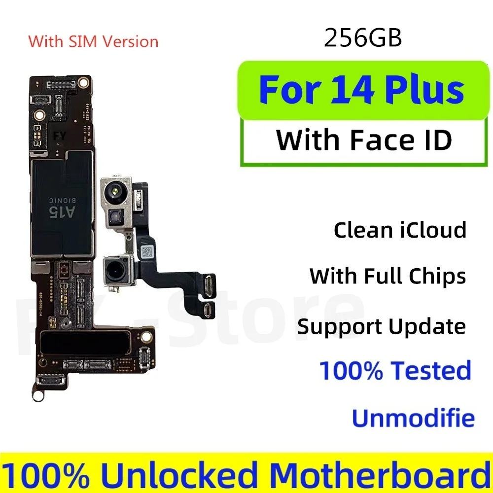 iPhone14 256GB 米国版ロジックボード換装済 物理SIM2枚挿し仕様 Amazon | 【整備済み品】 Apple iPhone 14 256GB ブルー SIMフリー 5G