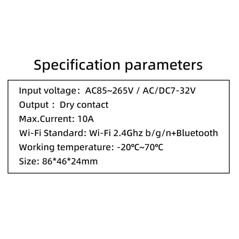 【ABUP】3X Tuya Wifi Temperature Switch Sensor 2.4G Wifi Temperature Switch Sensor Smart Switch With 1M Temperature Probe