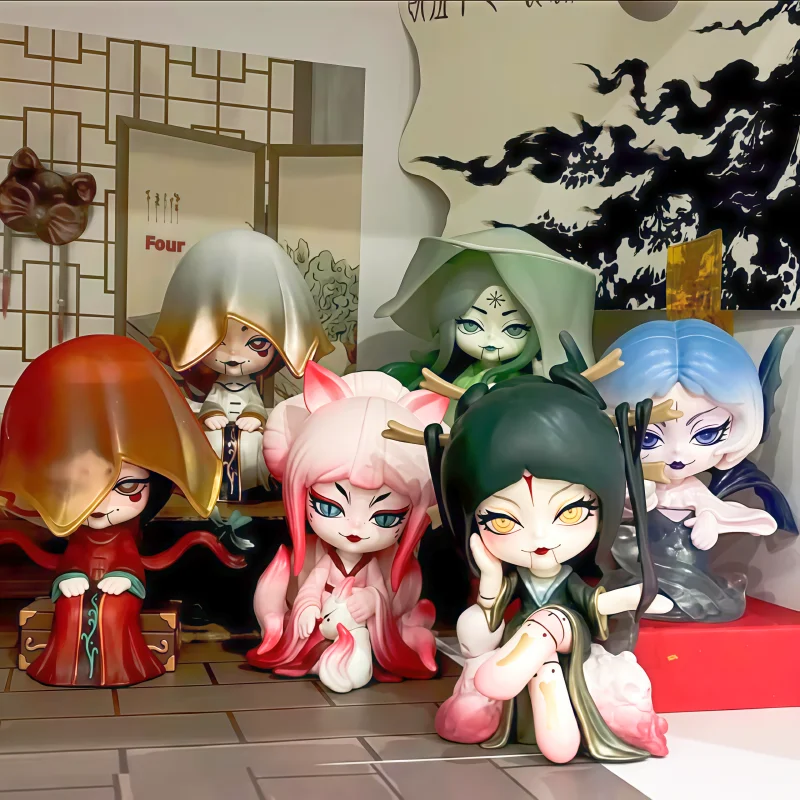 

Genuine Kaila X Demon Lock Book Series Crazy House Second Generation Dark Ancient China-Chic Hand-Made Blind Box Decoration Gift