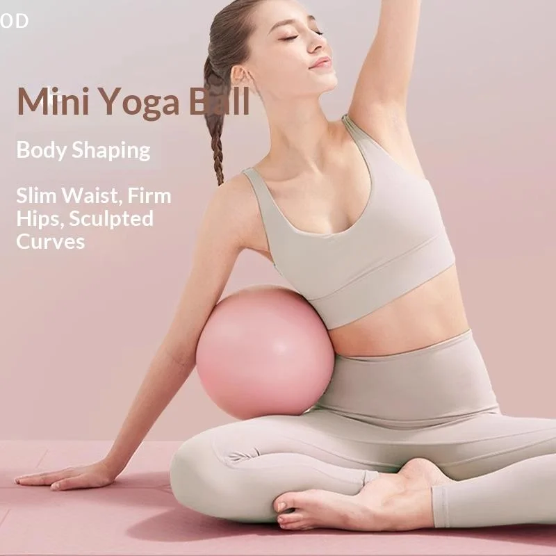 1Pc PVC Gym Yoga Fitness Ball Thickening Type Anti-Explosion Diameter 25cm Pilates Workout Mini Sculpting Legs And Hips Balance