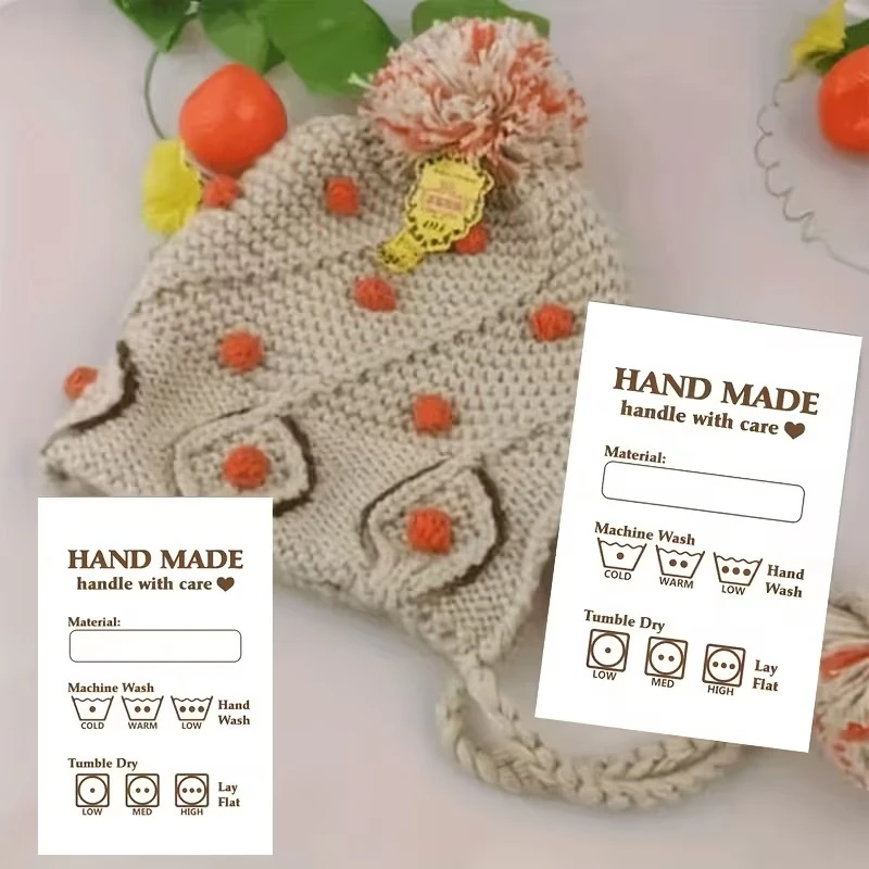 

Индивидуальные карточки по уходу за одеждой, двусторонние коммерческие этикетки и вкладыши для упаковки для малых онлайн-ритейлеров. Персонализированные маленькие карточки.