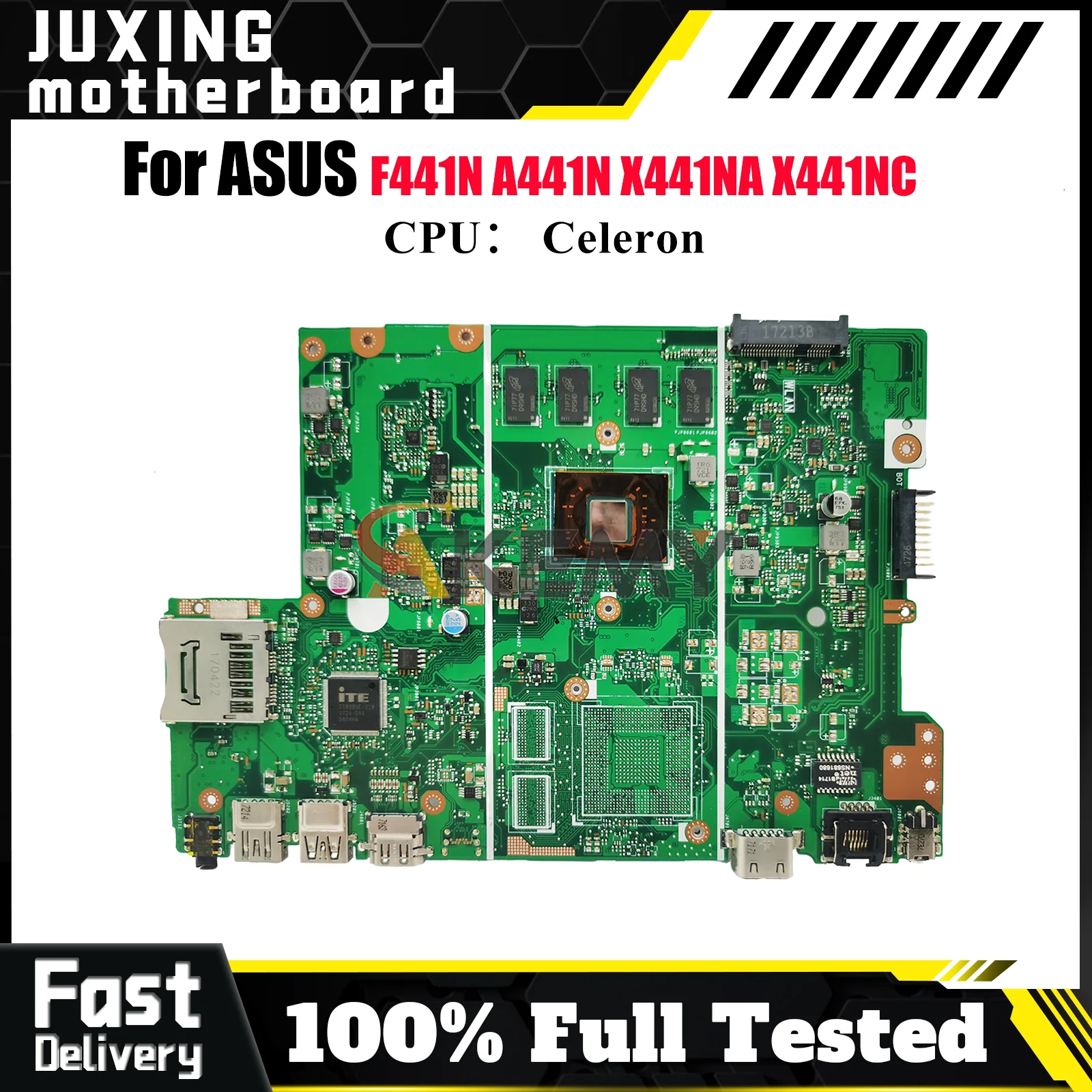 

X441NA Laptop Motherboard For ASUS VivoBook X441NA X441N X441NC A441N F441N Mainboard With Celeron CPU 100% tests OK fast ship