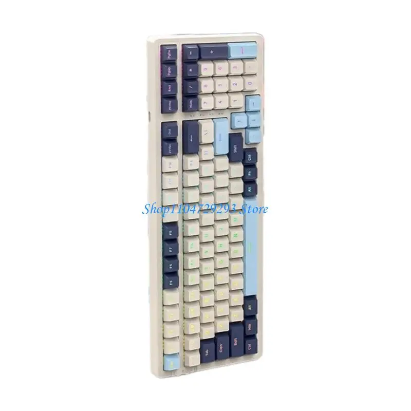 

Y2GD K8 100Keys Gamer Mechanical Keyboard Gasket Structure 2.4Ghz BT5.0 RGB 3 Modes