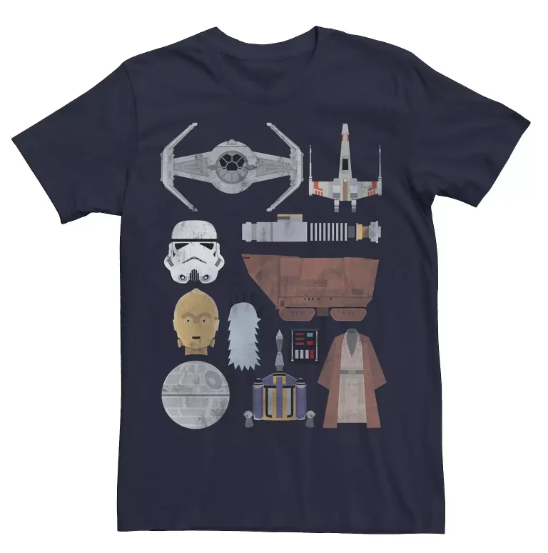 

Мужская и женская футболка с короткими рукавами «Звездные войны» на весну/лето, повседневный ретро-принтер с логотипом «Звездные войны», ежедневный подарок фанату