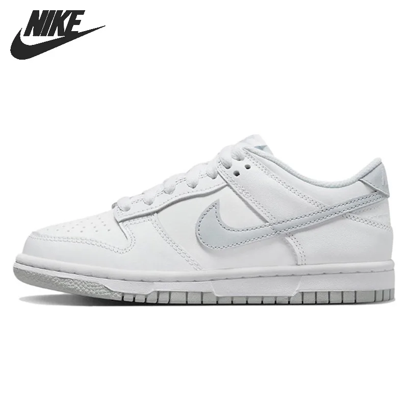 Nike Dunk Low Men Women Skateboarding Shoes Classic Unisex Sneakers White Gray