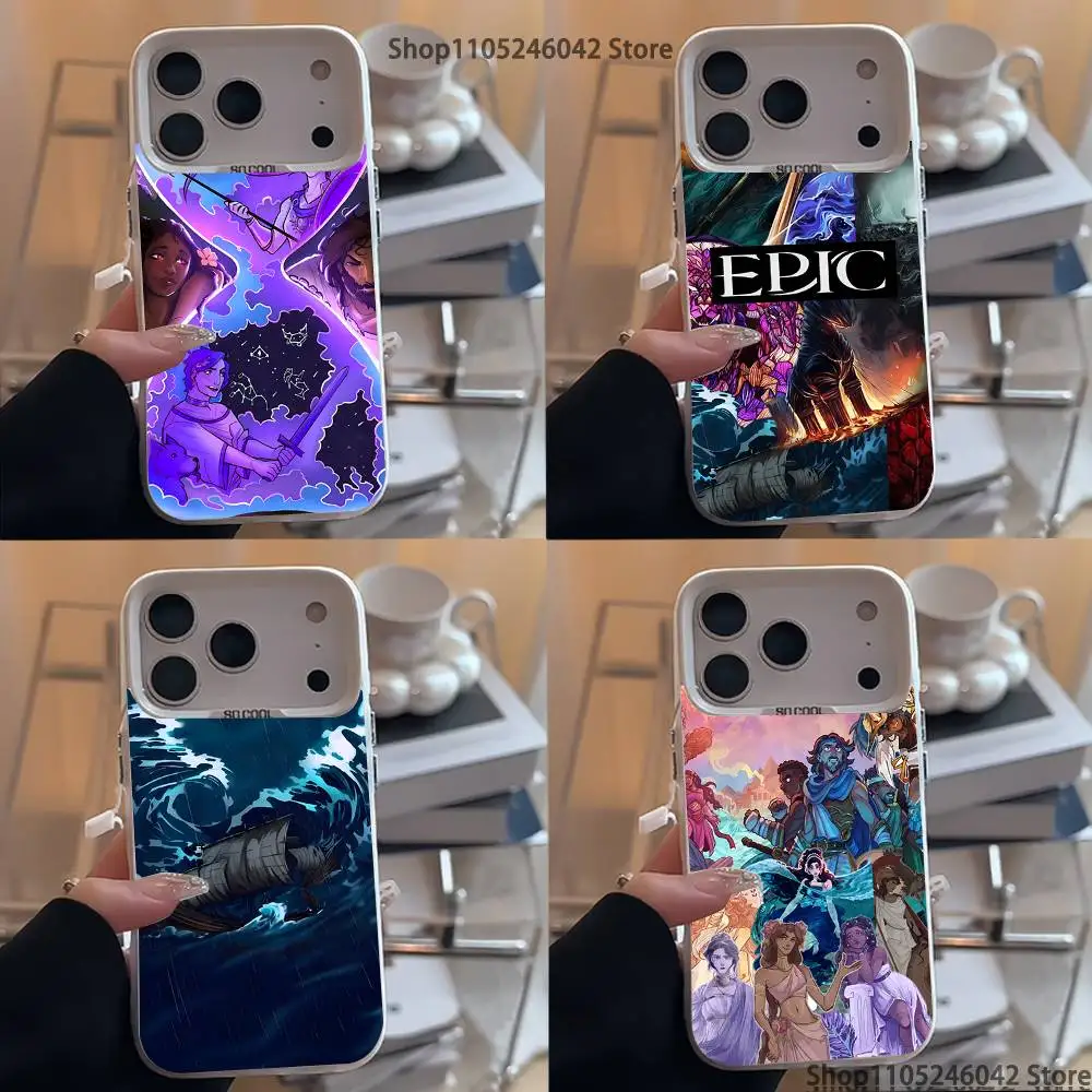 

Music E-Epic The Musical For iPhone 17,16,15,14,13,12,11,Mini,Pro,E,SE4,XS,MAX White Shockproof Candy Matte Cover