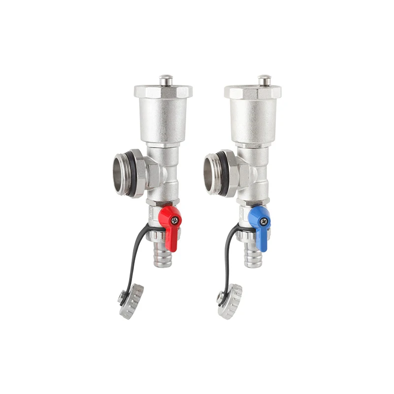 

Один комплект/DN25, латунный конец коллектора водоотделителя, с выпускным клапаном и сливным клапаном.