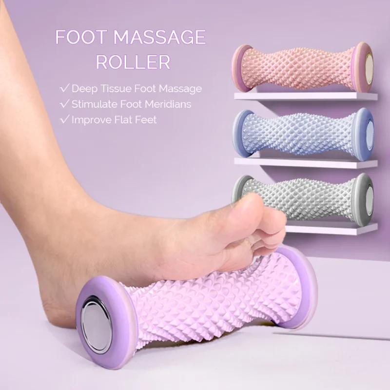 

Foot Massager Massage Roller Yoga Plantar Fascia Roller Home Fitness Fingerpressure Board Deep Muscle Relaxation Plastic Roller
