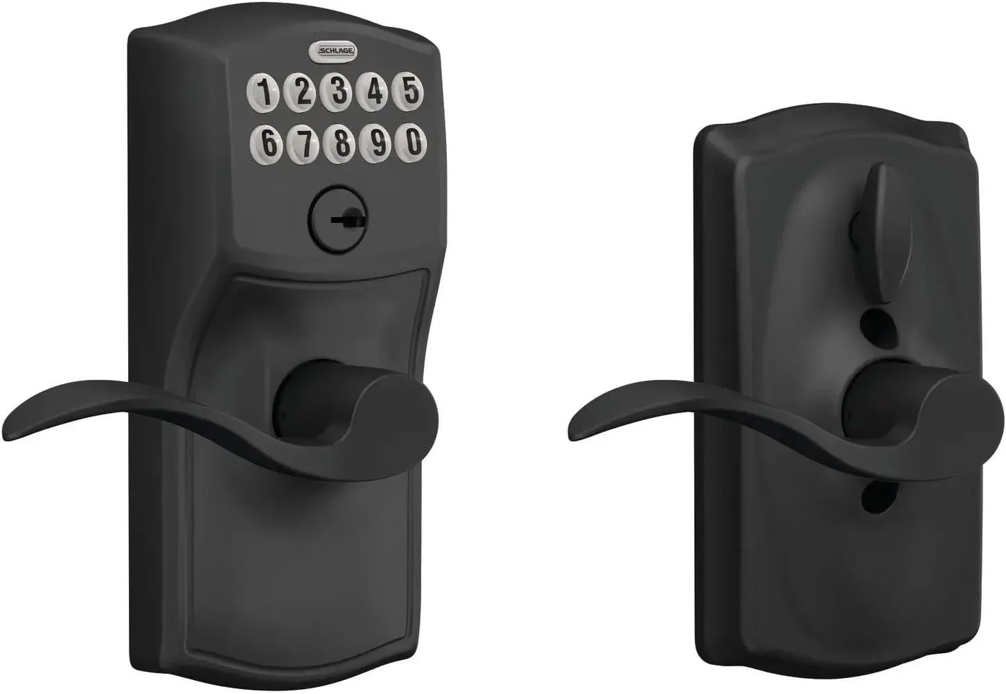 FE595 CAM 622 Acc Keypad Entry with Flex Electronic Lock, Matte Black