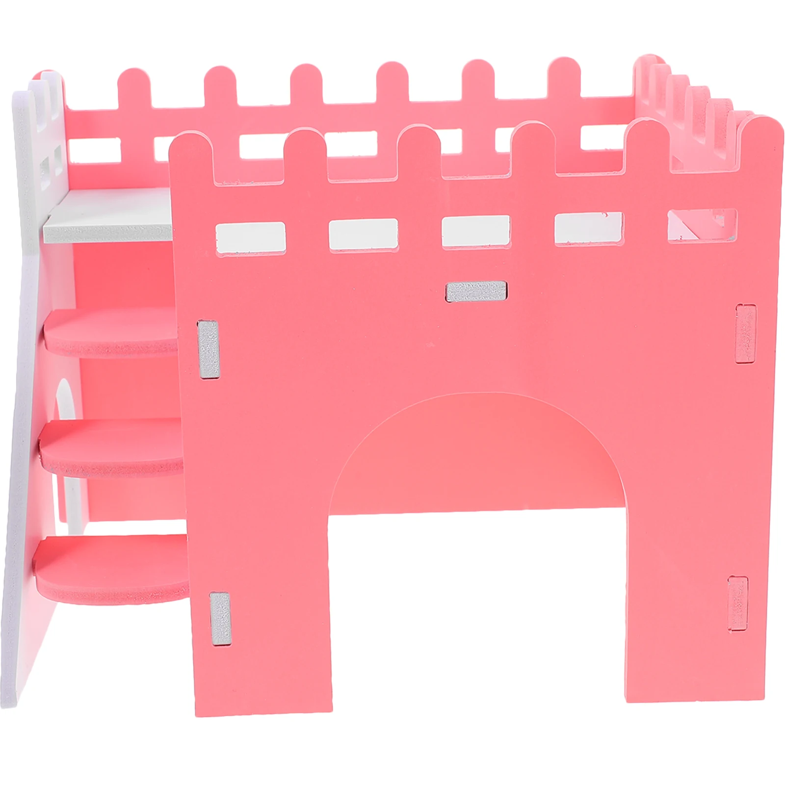 

1 set Pink Hedgehog Hideout Guinea Pig Hamster Hideout Shelter Detachable PVC Safe Healthy Pet Adorable Rat House Accessories