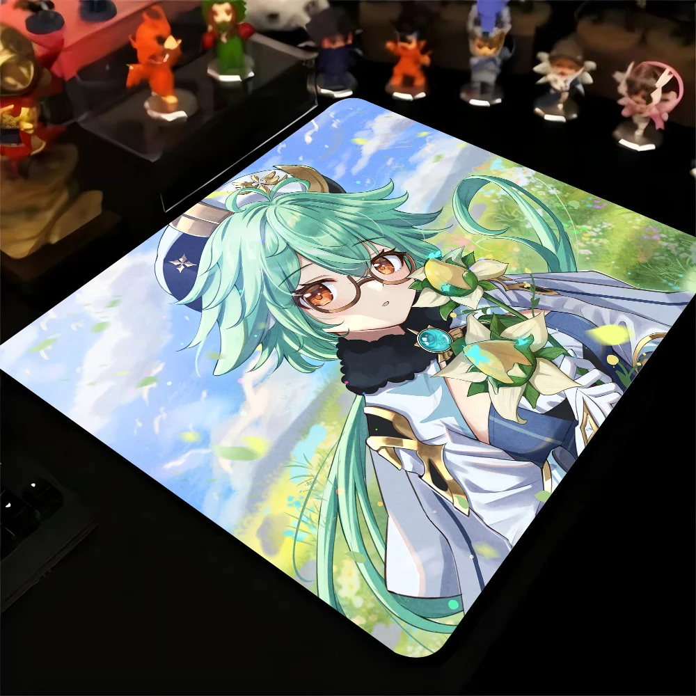 Sucrose Genshin Impact Mousepad Small LockEdge Mouse Pad For Gamers Computer Desk Pad Rectangular Anti-slip Rubber