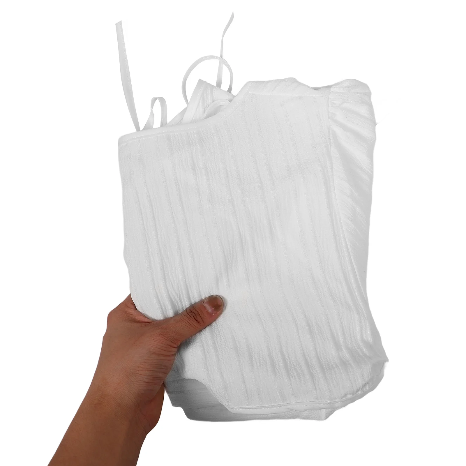 V-Shaped Half Shirt Chiffon False Collar Decorative Collar Layering Sweater Office Suit Blouse Insert Women Girls