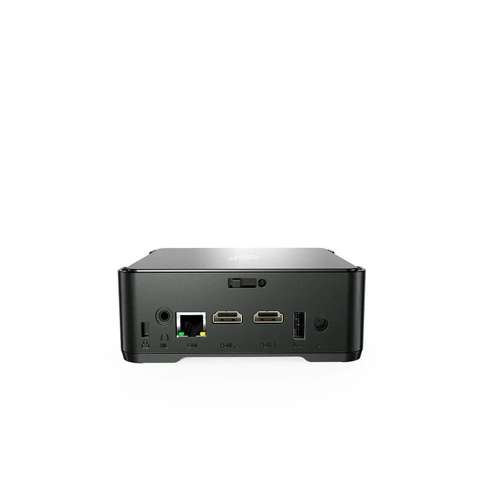 GK3V Quad Core Intel N3350 Windows 10 Mini PC 4GB RAM ROM 64GB WIFI 2*HD 1*VGA computadora de escritorio