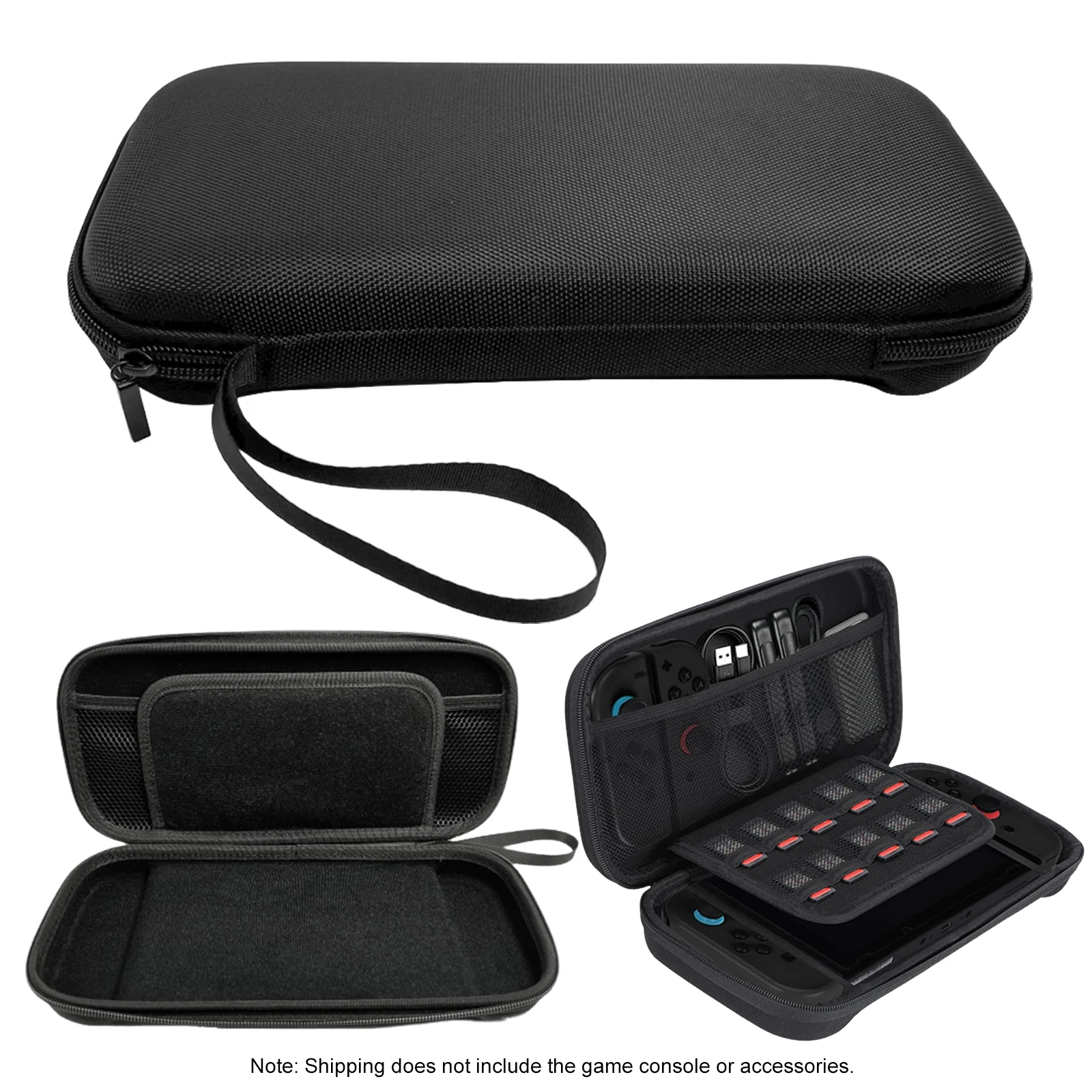 Slim Carrying Case with Mesh Pockets Hard Portable Travel Bag Lightweight with 10 Game Card Slots for Nintendo for Switch 2