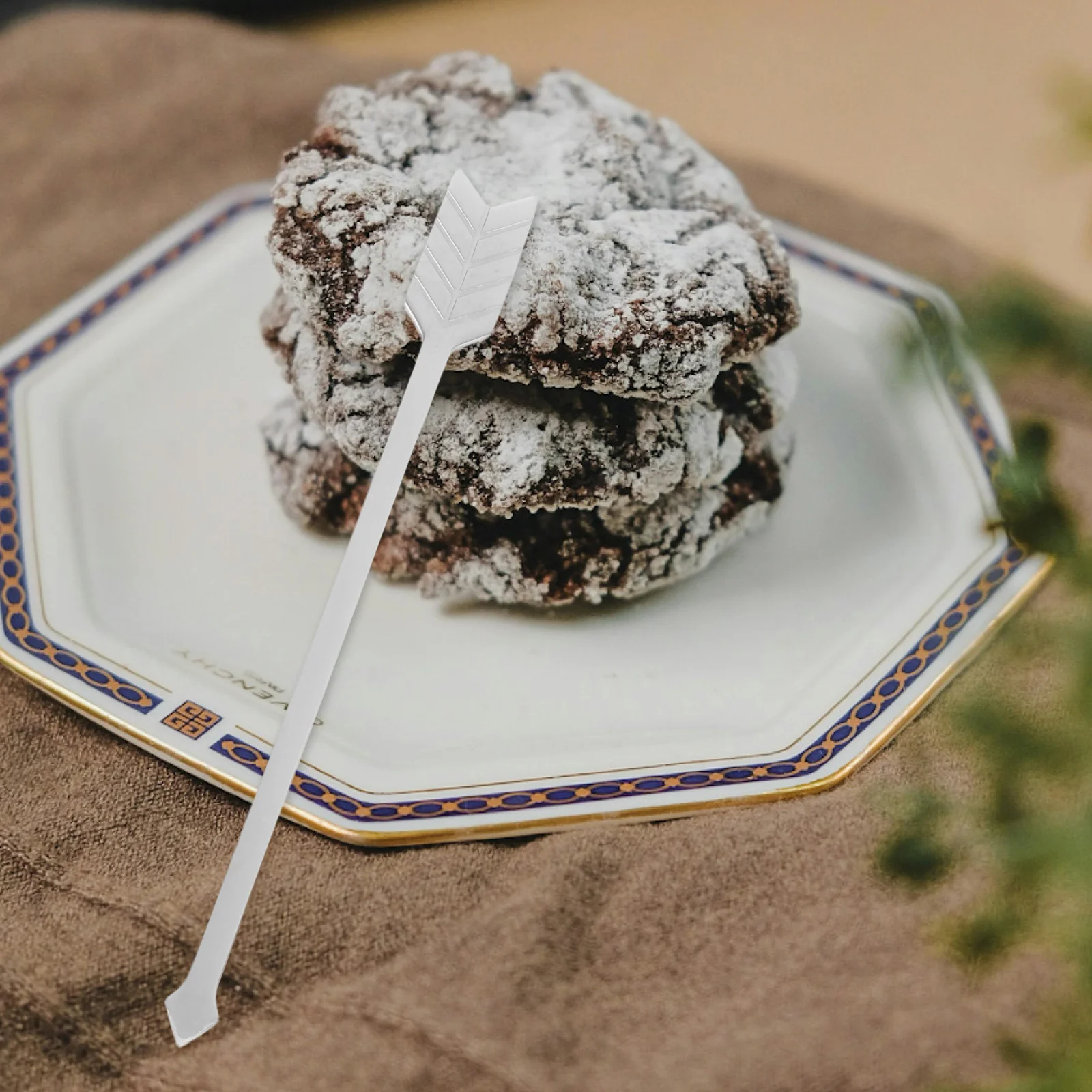 

5 Pcs Stainless Steel Coffee Stirring Rods Reusable Metal Drink Stirrers for Beverages Dessert Forks Shaker