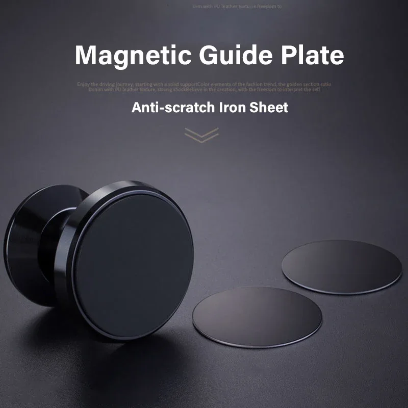 Magnetic Metal Plate For Car Phone Holder Universal Iron Sheet Disk Sticker Mount Mobile Phone Magnet Stand For All Smart Phone