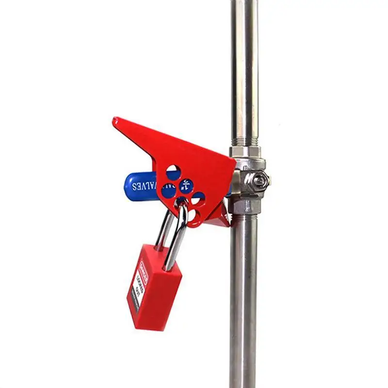 Wedge Ball Valve Lockout Device Standard Industrial Pipeline Valve Lock Safety Isolation Lockout Tagout For Factory Maintenance