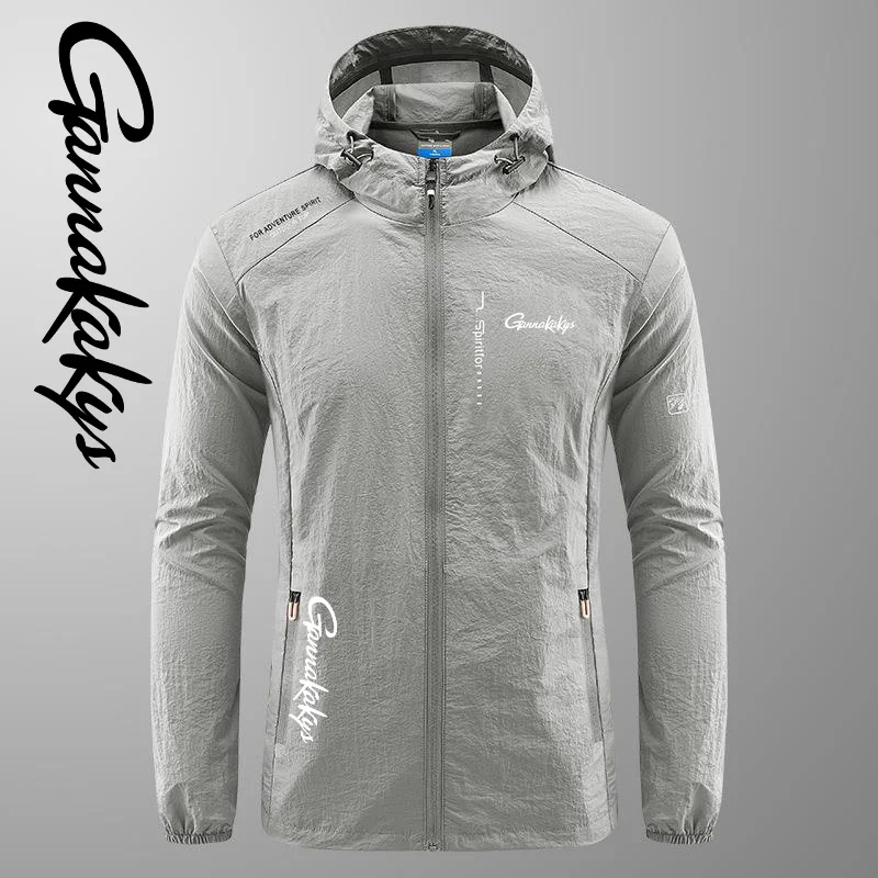 2024 Summer Slim Fishing Suit Men's Outdoor Quick Drying Breathable Sunscreen Clothes High Quality Sports Fishing Jackets