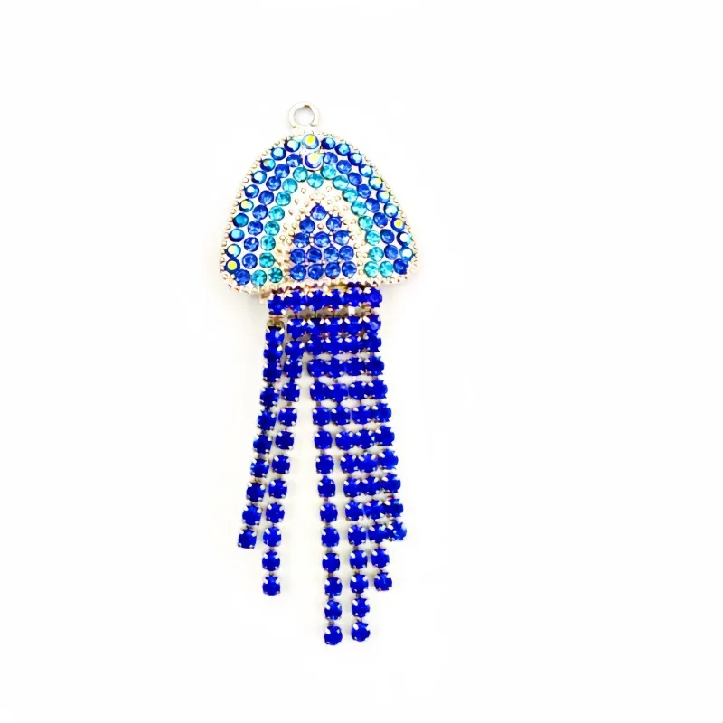 Foreign trade Bohemian blue fringed earrings exaggerated earrings ebay e-commerce pendant supply