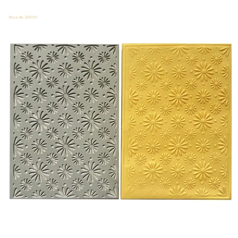 1/3Pcs Clay Texture Sheets, Flower Leaf Pattern Clay Texture Mat Clay Earrings Tool for Clay Earrings Jewerly Making Dropship