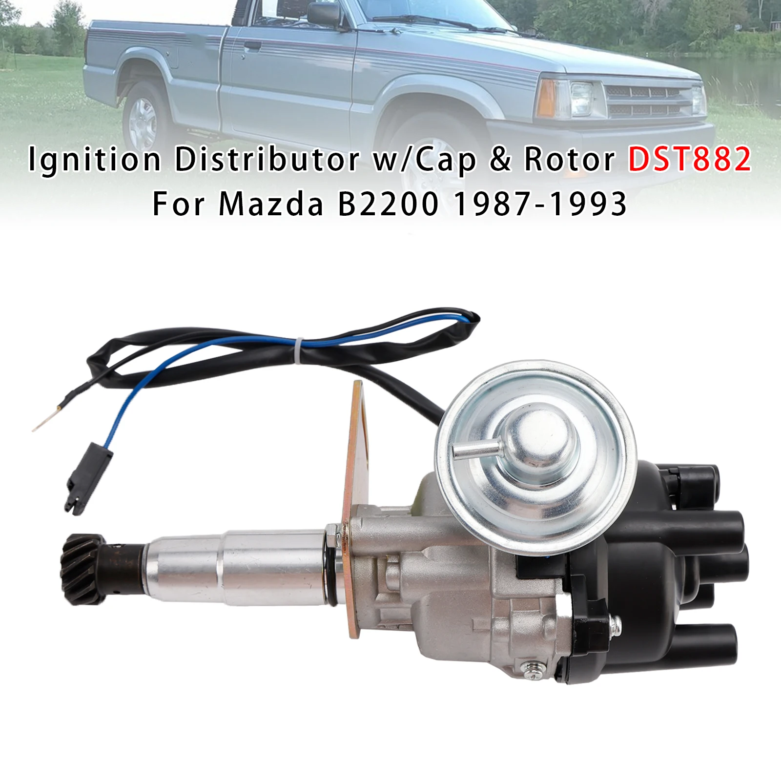 

Artudatech Ignition Distributor w/Cap & Rotor DST882 For Mazda B2200 1987-1990 1991 1992 1993 Car Accessories
