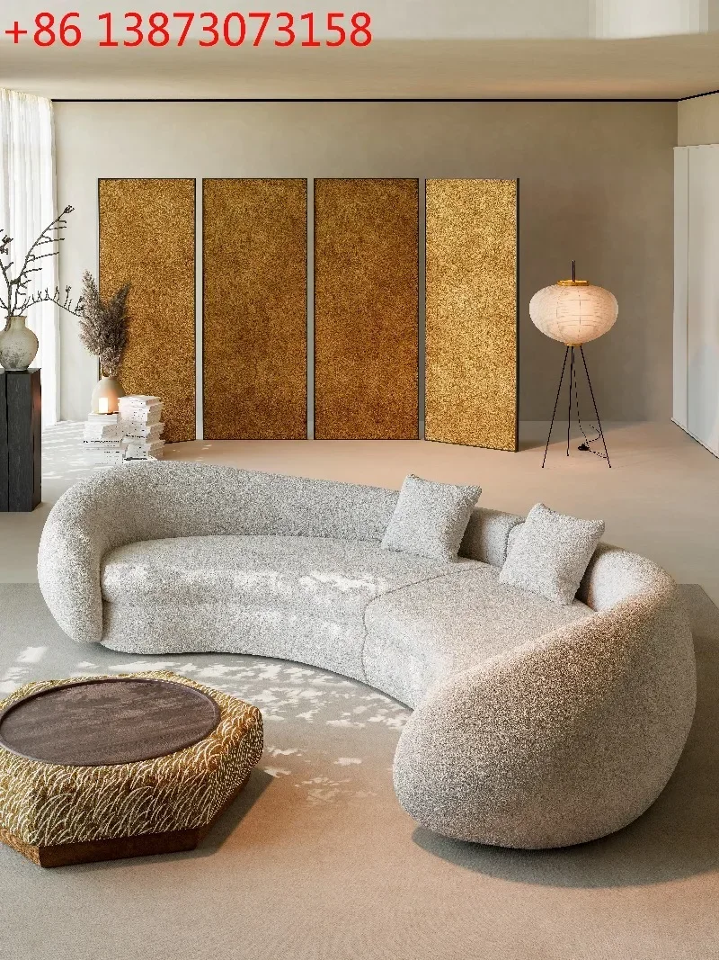 Semicircular arc special-shaped sitting area reception beauty salon office hotel sofa