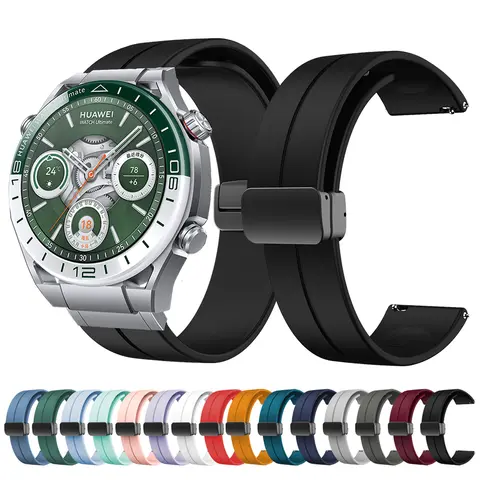 22mm WatchStrap for Huawei Watch GT5 Pro GT5/4/3 GT3 Pro 46mm Men Women Magnetic Buckle Accessory Strap for Huawei Ultimate Band