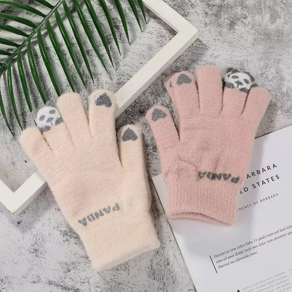 

Gifts Touchscreen Winter Gloves Cute Warm Tool Knitted Cycling Gloves Cold-Resistant Gloves for Girls