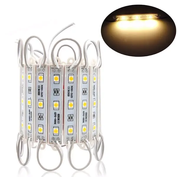 Luz impermeável IP65 brilhante super do módulo, lâmpada da tira do sinal, 5050 SMD, CC 12V