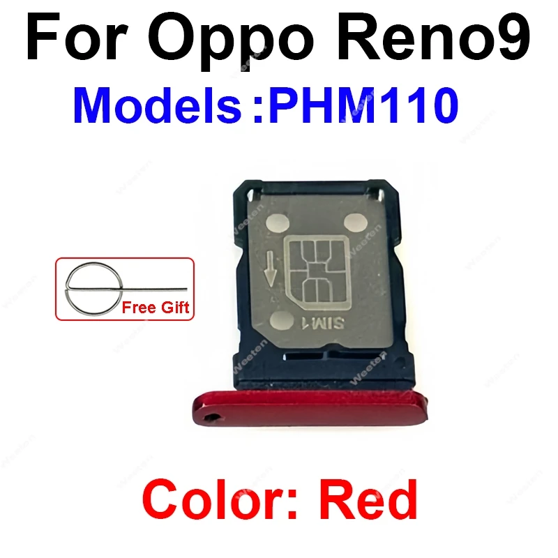 For OPPO Reno 10 10 Pro 10 Pro+ Plus 5G SIM Card Tray SIM Card Reader Holder SIM Slot Socket Parts image 4