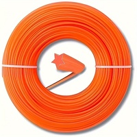 T TOVIA 15m*2.0mm/2.4mm/2.7mm/3mm Mowing Nylon Grass Trimmer Rope Brush Cutter Strimmer Line Mowing Wire Lawn Mower Accessory