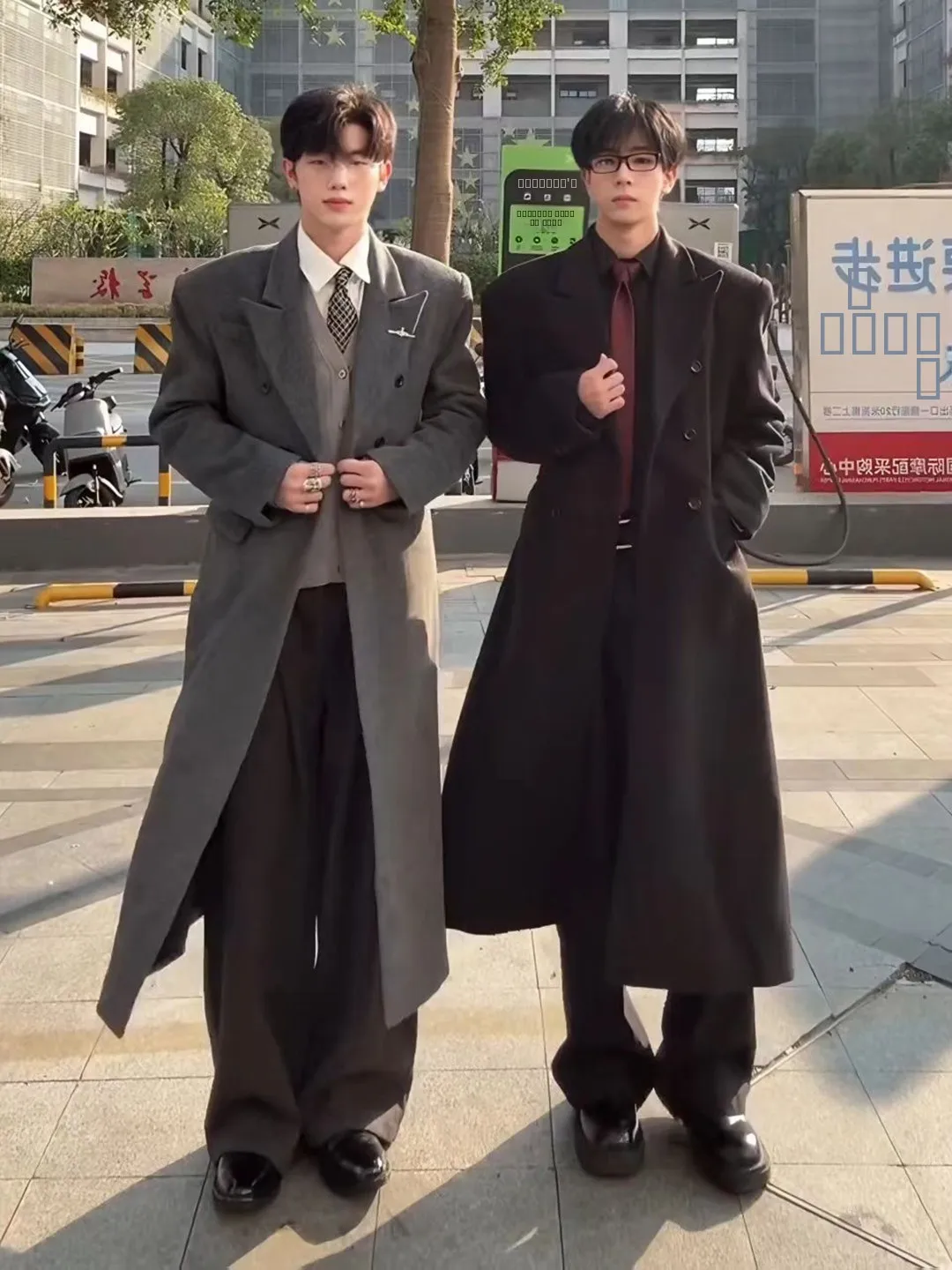 

Мужское шерстяное пальто Thiened Briti Sle с расширенными плечами и тщательно отработанным отложным воротником, осенне-зимняя верхняя одежда