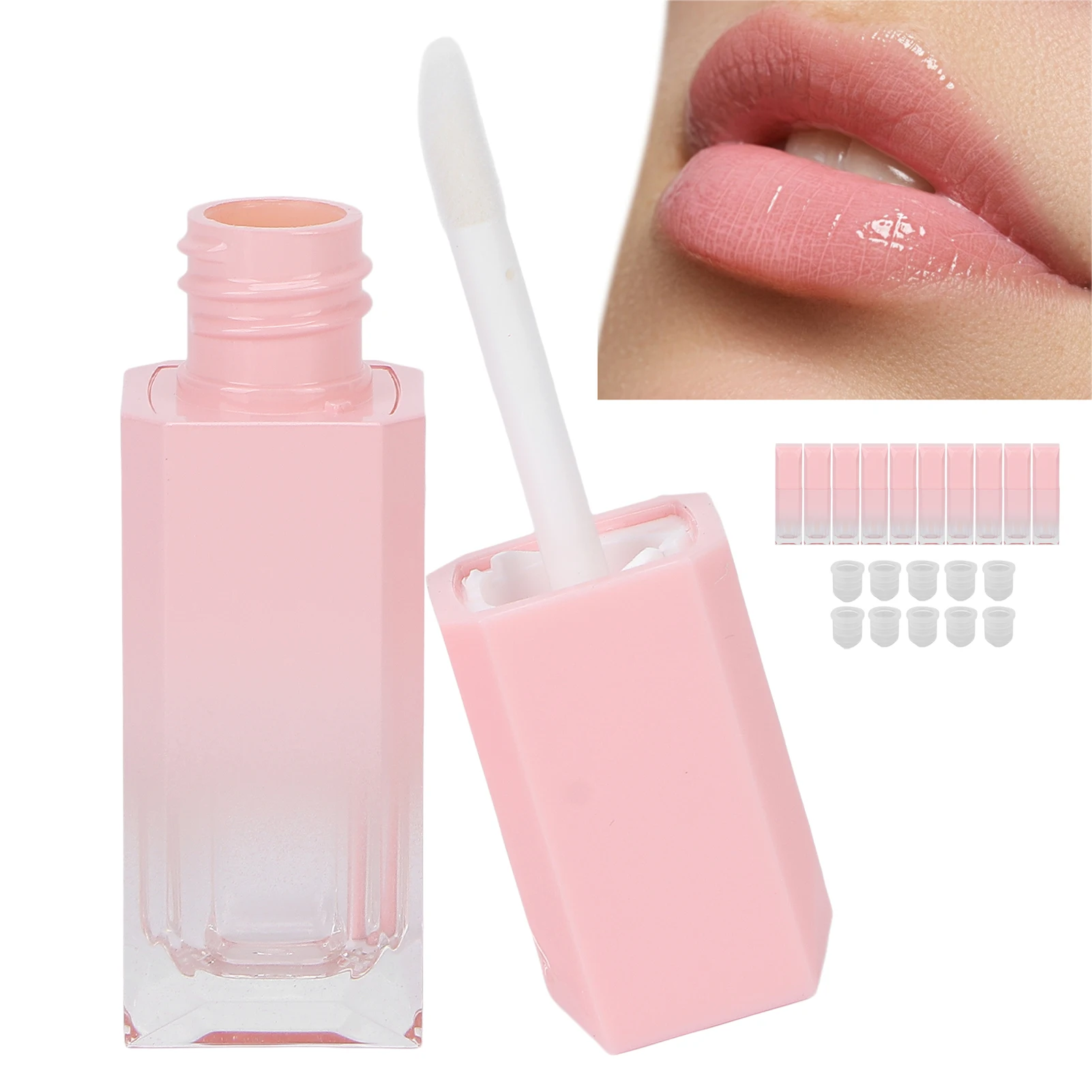 10 Pcs 6ml Empty Lip Gloss Tubes Refillable Lipstick Containers For DIY Lip Gloss Lip Samples