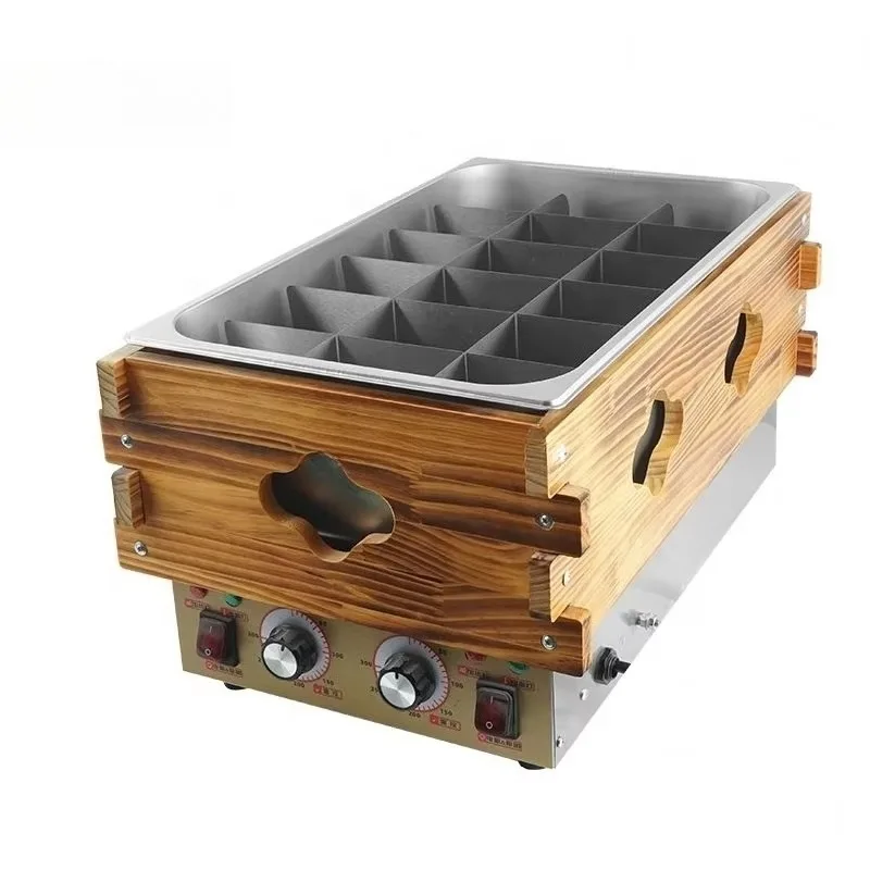 New commercial electric stainless steel pot hot pot meatball machine 220V automatic frying easy to operate