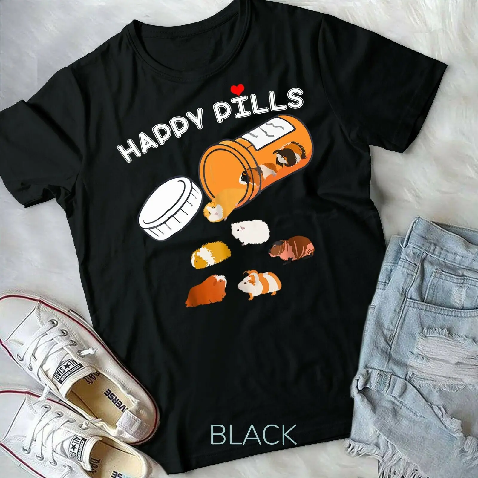 Happy Pill Guinea Pig - Unisex Form T-Shirt