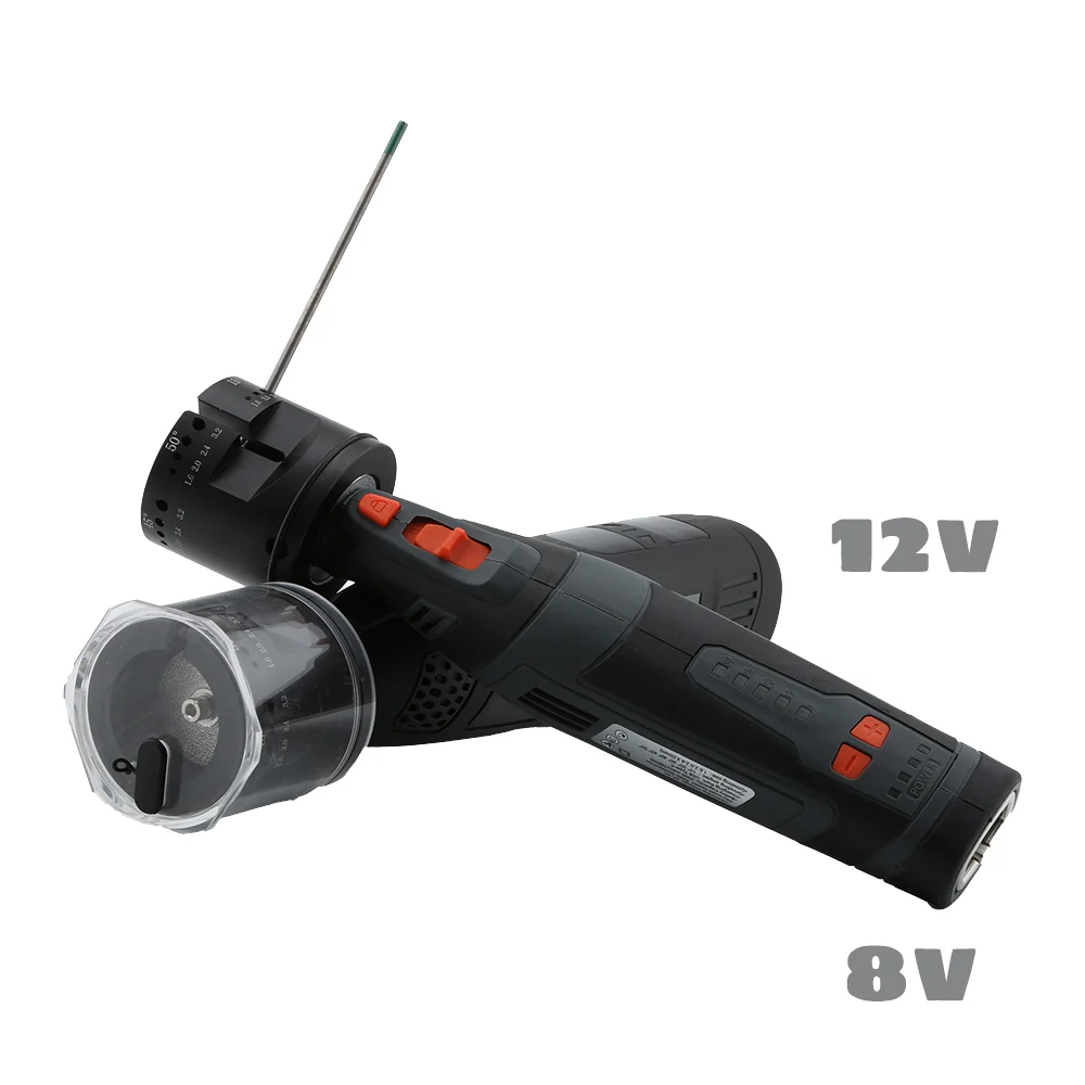 مطحنة التنغستن اللاسلكية لحام TIG 8V2000mAh 12V 2500mAh مبراة التنغستن 1.6 2.0 2.4 3.2 مللي متر 15 20 30 40 45 50 زاوية #1