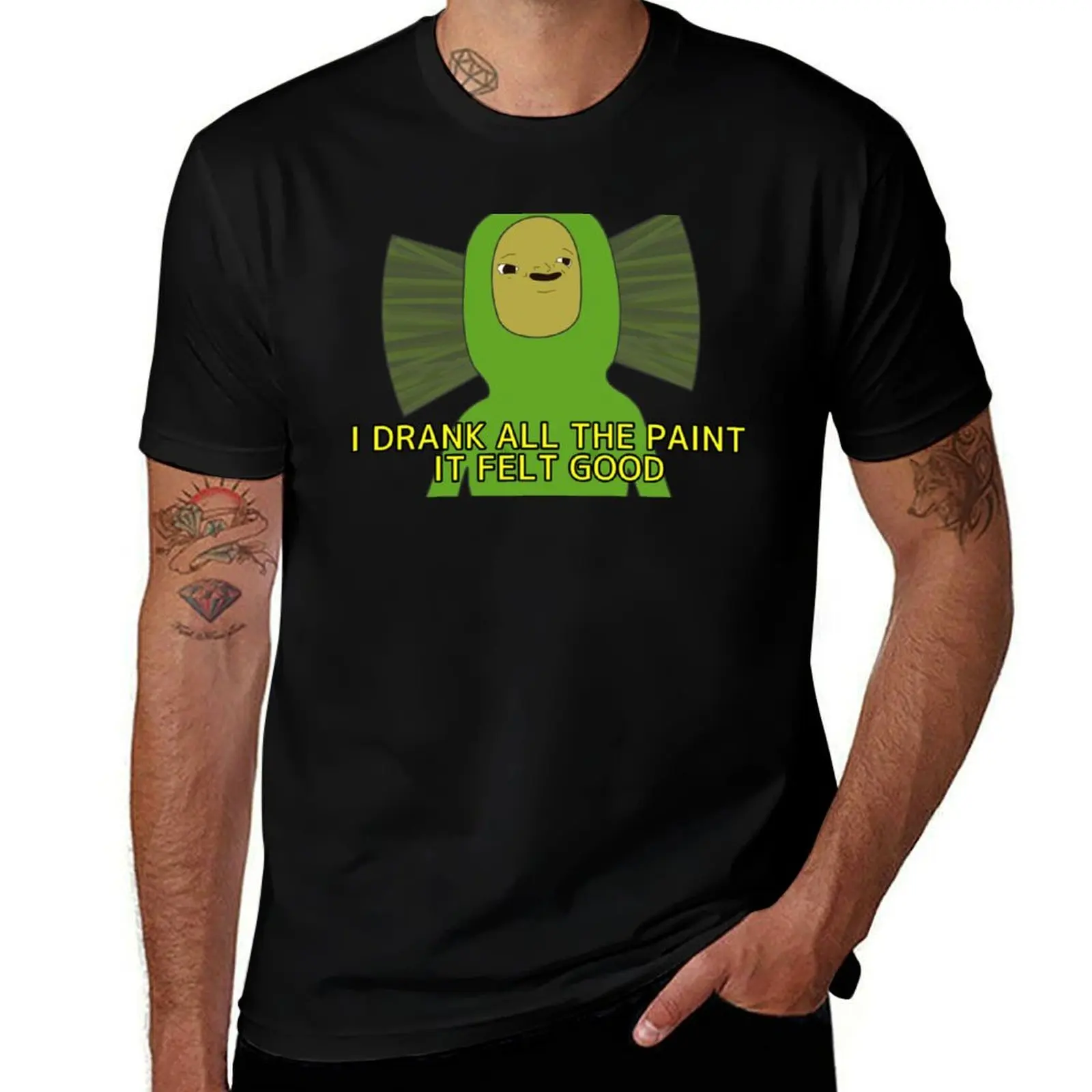 

Green Brush T-Shirt t shirts with prints t shirts for man pack cotton