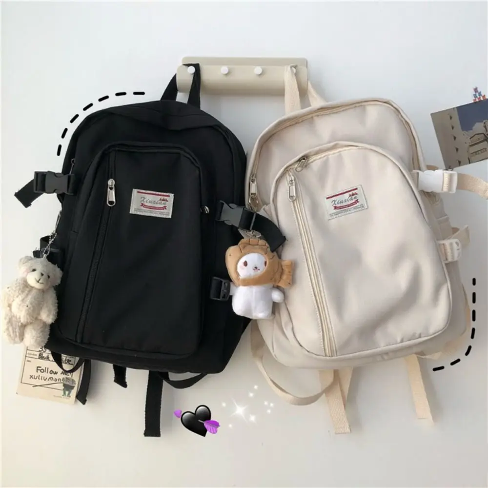 Waterproof Teenage Nylon Book Bag Large Capacity Backpack Fashion Students School Bag Cute Girl Travel Backbag Shoulder Bag