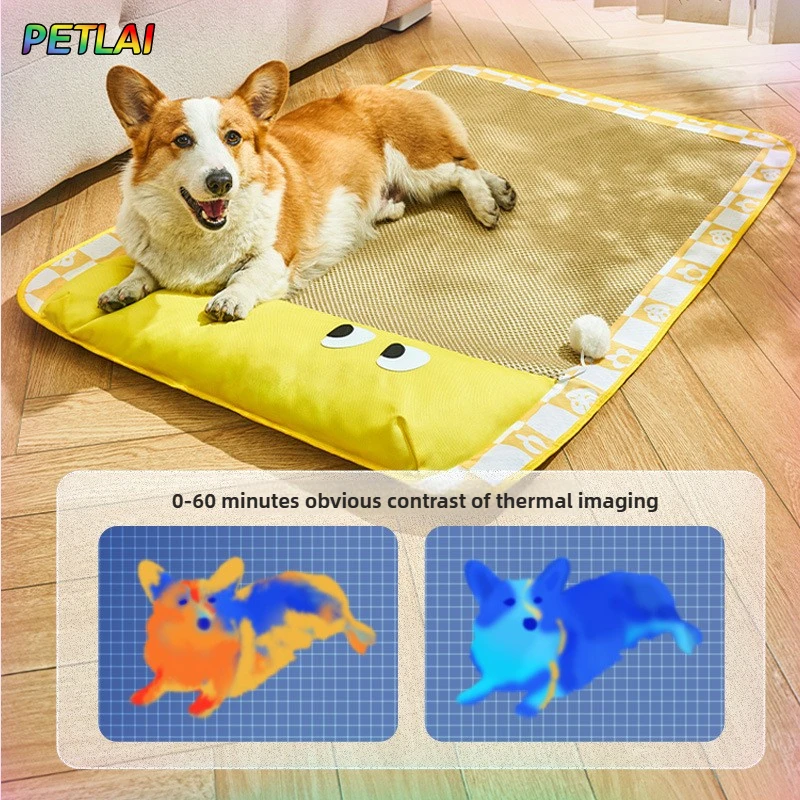 

Dog bed summer cooling sleep mat pet sleeping pad cold blanket cat bed cool feeling basket for Small Medium-sized Teddy kitten