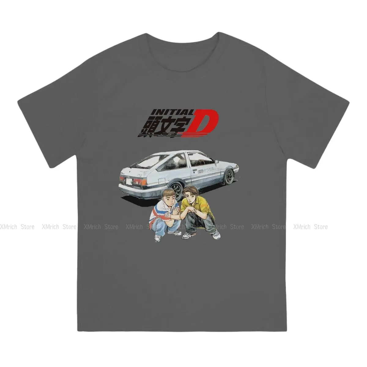 Takumi And Itsuki T-Shirts for Men Initial D Casual 100% Cotton Tee Shirt Crew Neck Short Sleeve T Shirt Gift Idea Clothing