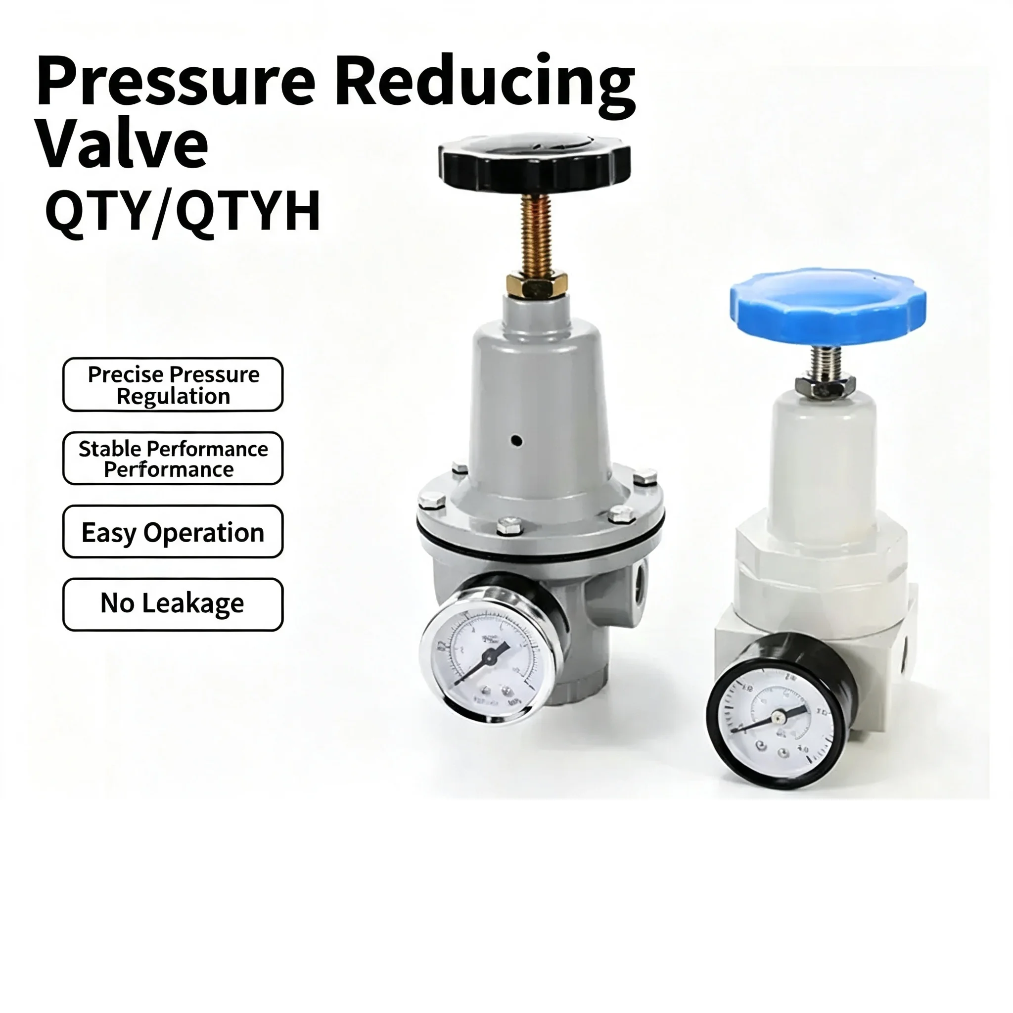High-Pressure Pressure Reducing Regulating Valve for Pneumatic Air Compressor QTYH-15 Gas Air Pump Industrial Control Valve