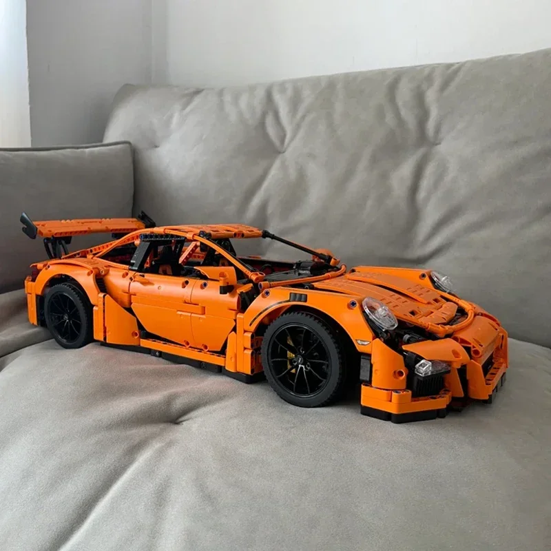 

Technical Brick Orange Super SportsCar Model Compatible 42056 Building Blocks Kids Educational Toy Birthdays Gifts Set