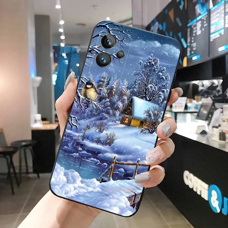 

Christmas Deer Snowman Phone Case for OPPO Realme 10 Pro Plus 9 8 7 6 Pro 6i GT 2 Pro X2 Pro C21Y C11 X3 SuperZoom GT Master