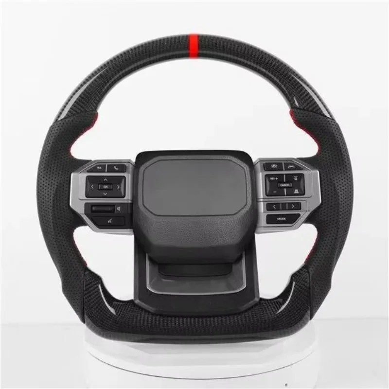 

2008-2020 upgrade to LC250 sports design style steering wheel with real carbon fiber steering wheel