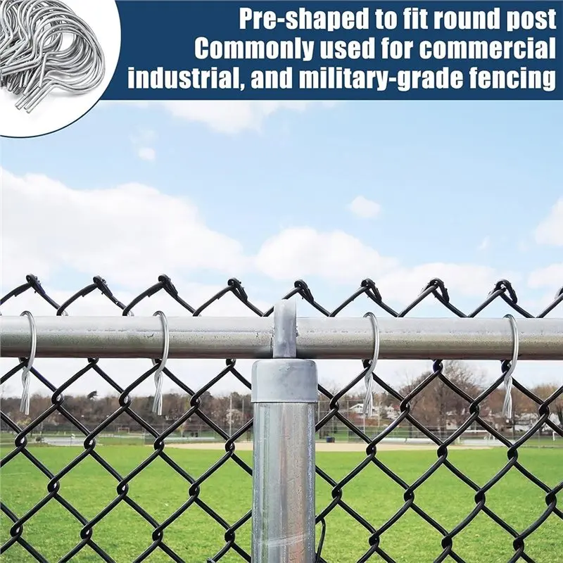 [NEWA76K!】 Wire Tie, Fastening Strap 100Pcs Wire Clamp, Portable Outdoor Fence For Chain Link Fencing Projects
