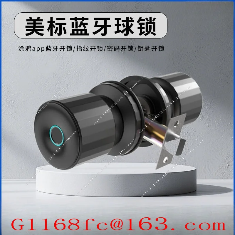 Spherical Password Room Wooden Door Spherical Toilet Fully Automatic Fingerprint Intelligent Ball Lock
