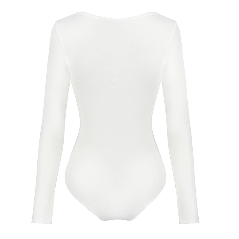 Sexy Bodysuits Shapeswear for women V-Neck Long Sleeve Tummy Control Slimming Abdomen Corset